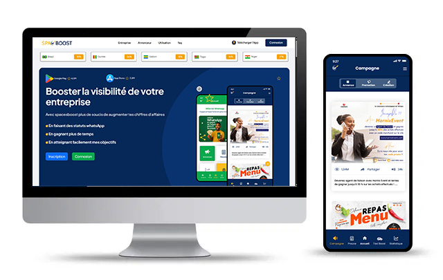 Spacesboost : Application web et mobile